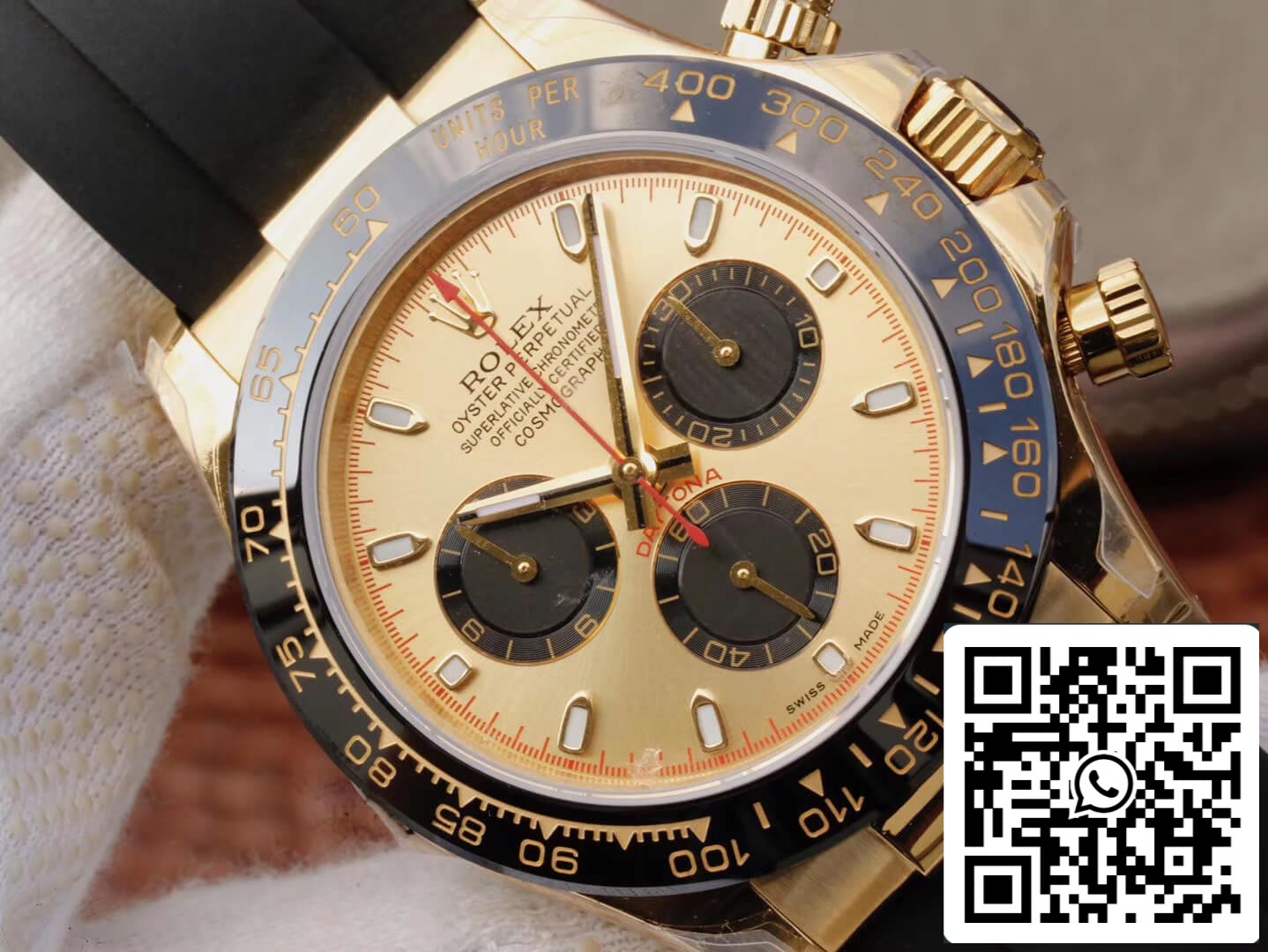 Rolex Daytona Cosmograph 116518ln 1:1 Best Edition JH Factory V6 Gelbgold-Zifferblatt