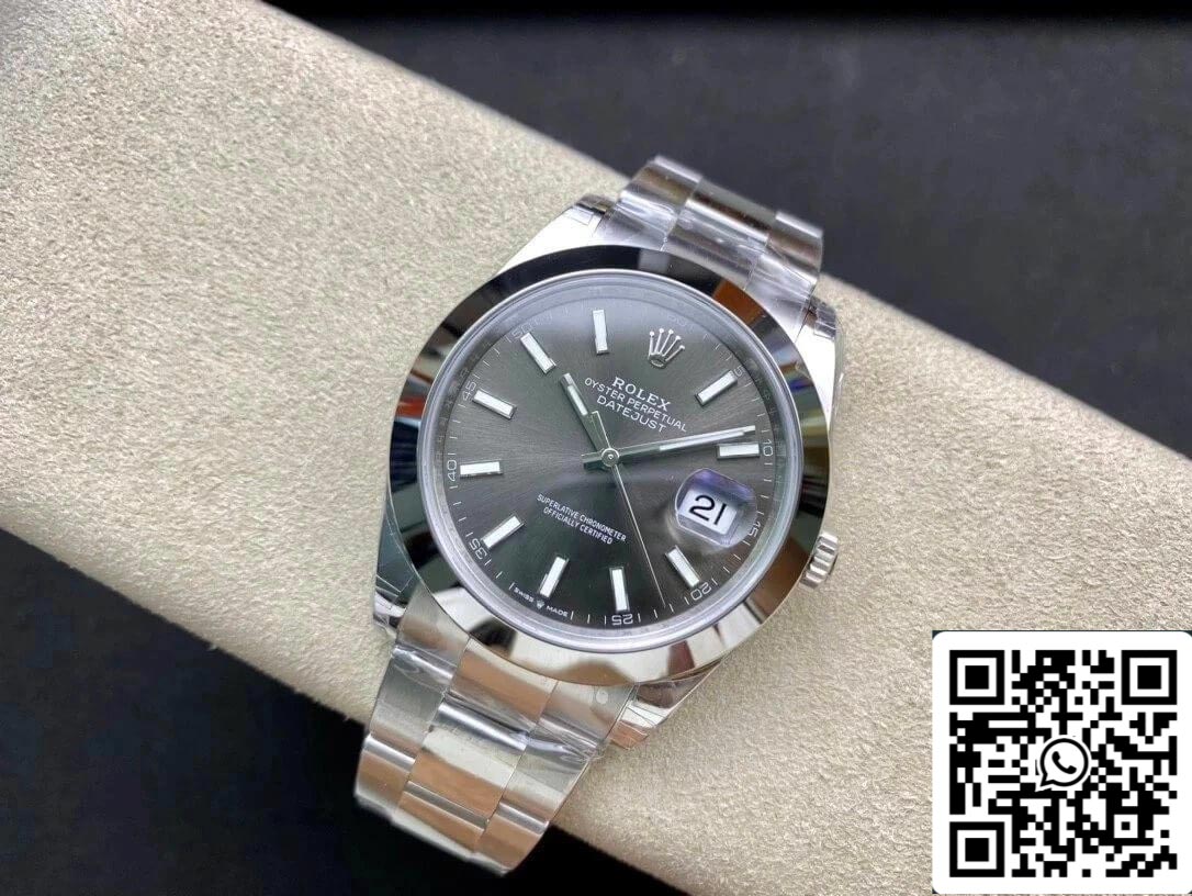 Rolex Datejust M126300-0007 41MM 1:1 Melhor Edição VS Mostrador Cinza de Fábrica