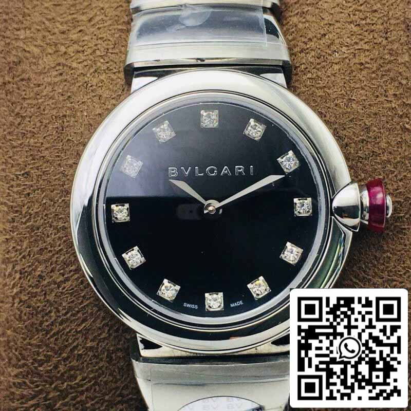 Bvlgari LVCEA 1:1 Meilleure édition BV Factory Cadran noir en acier inoxydable