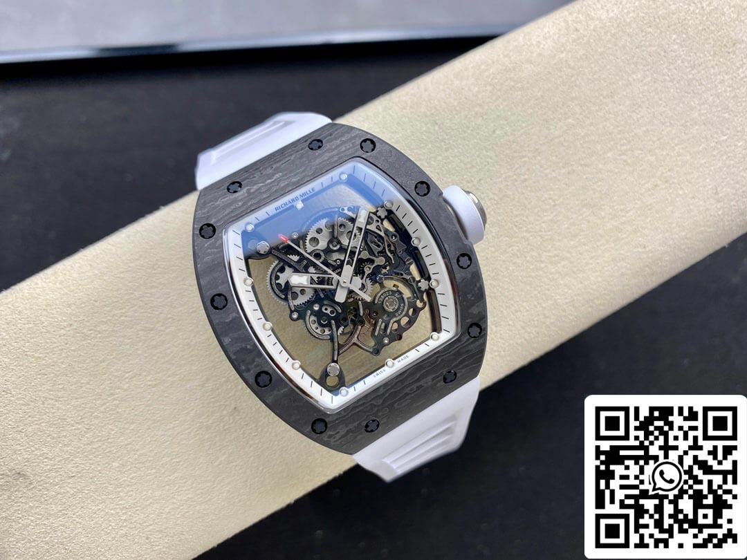 Richard Mille RM-055 1:1 Meilleure édition BBR Factory Bracelet blanc