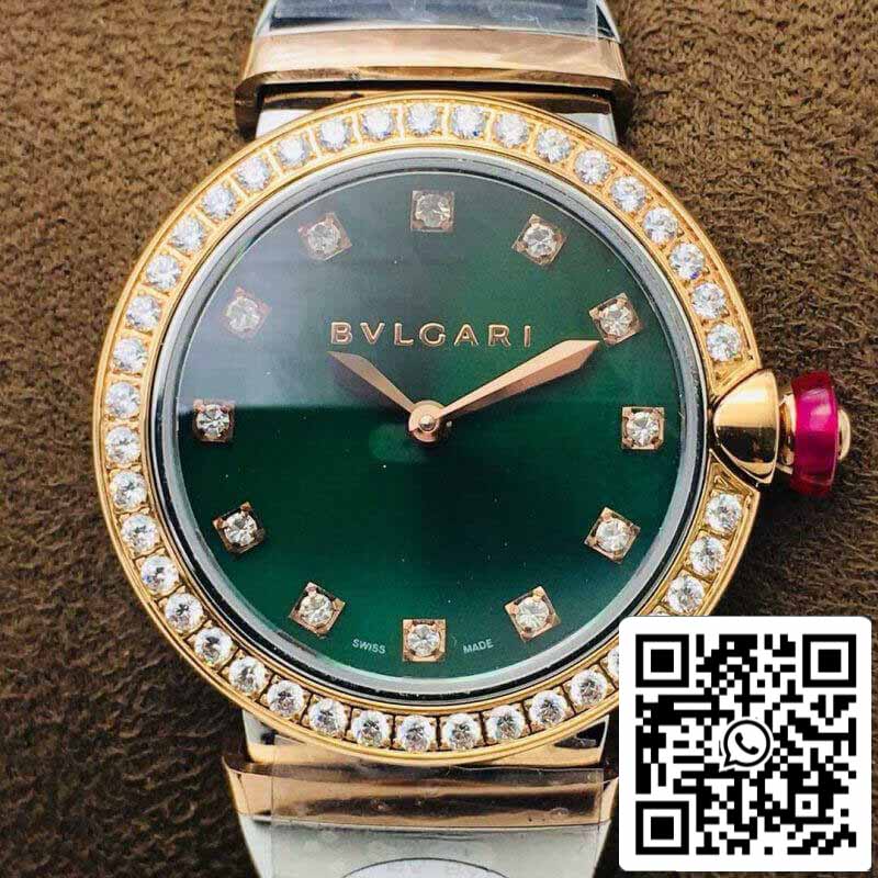 Bvlgari LVCEA 1:1 Best Edition BV Factory Cadran vert serti de diamants