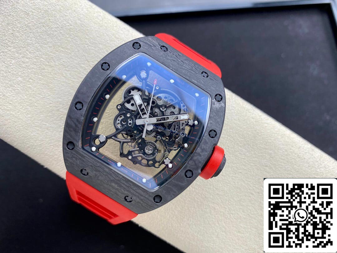 Richard Mille RM-055 1:1 Meilleure édition BBR Factory Bracelet rouge