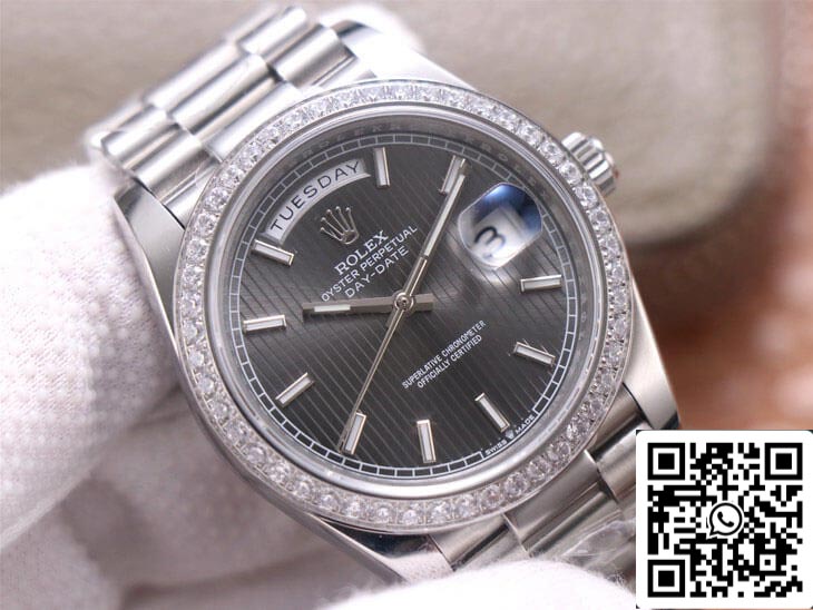 Rolex Day Date M228349RBR-0008 1:1 Meilleure édition EW Factory Cadran gris