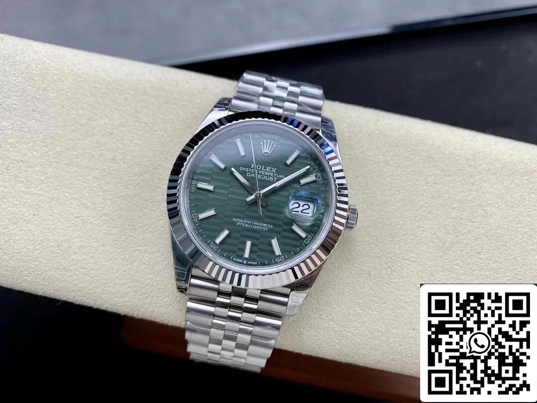 Rolex Datejust M126334-0030 41MM 1:1 Melhor Edição VS Factory Mostrador Verde