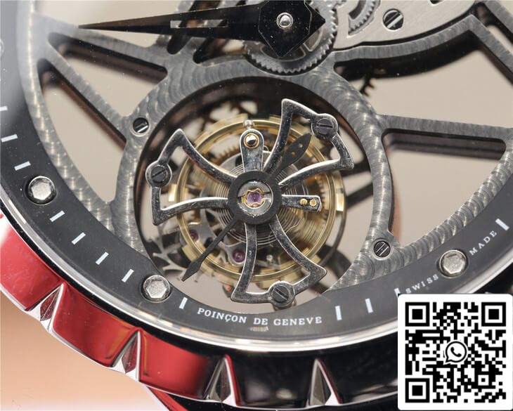 Roger Dubuis Excalibur RDDBEX0260 1:1 Best Edition JB Factory Skeleton Tourbillon Dial