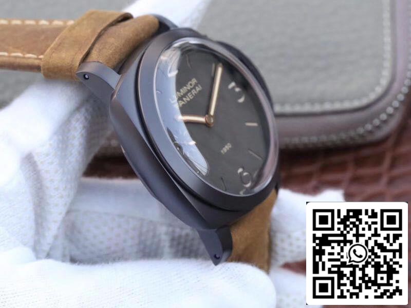 Panerai Luminor PAM375 ZF Factory Montres mécaniques 1:1 Meilleure édition Suisse ETA P3000 Boîtier en titane plaqué PVD