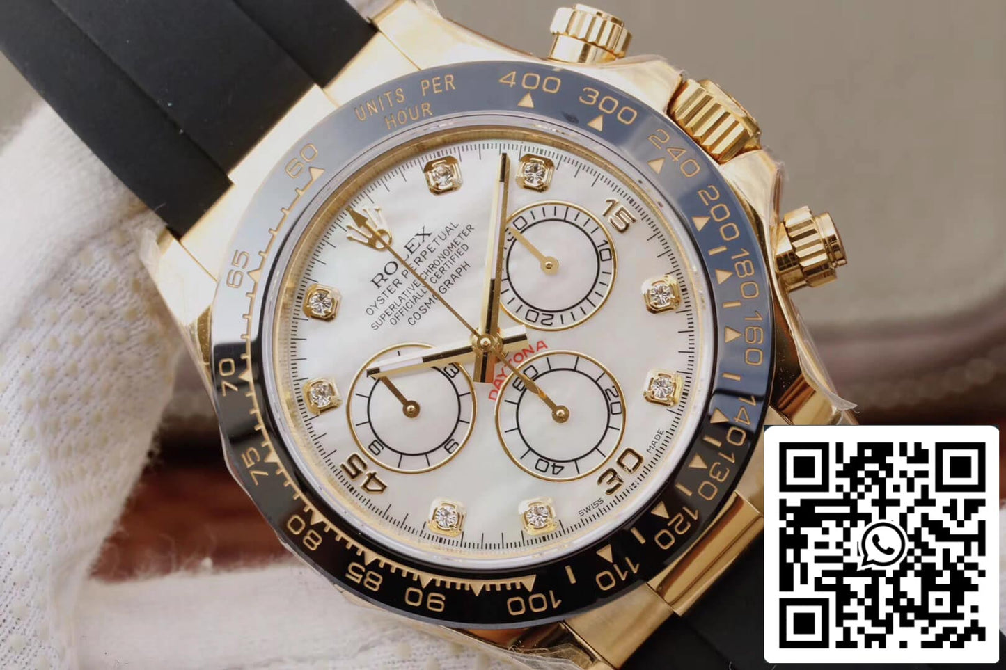 Rolex Daytona Cosmograph M116518ln-0037 1:1 Best Edition JH Factory V6 Gelbgoldgehäuse