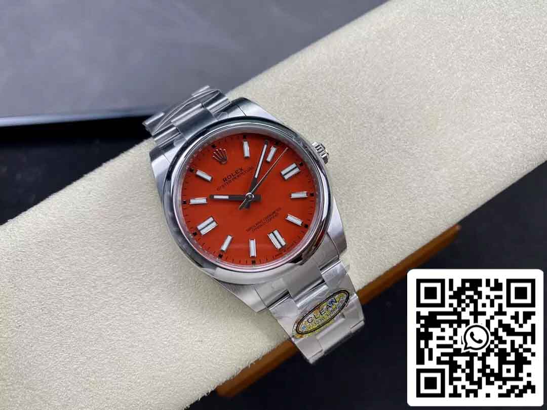 Rolex Oyster Perpetual M124300-0007 41MM 1:1 Best Edition Clean Factory Korallenrotes Zifferblatt