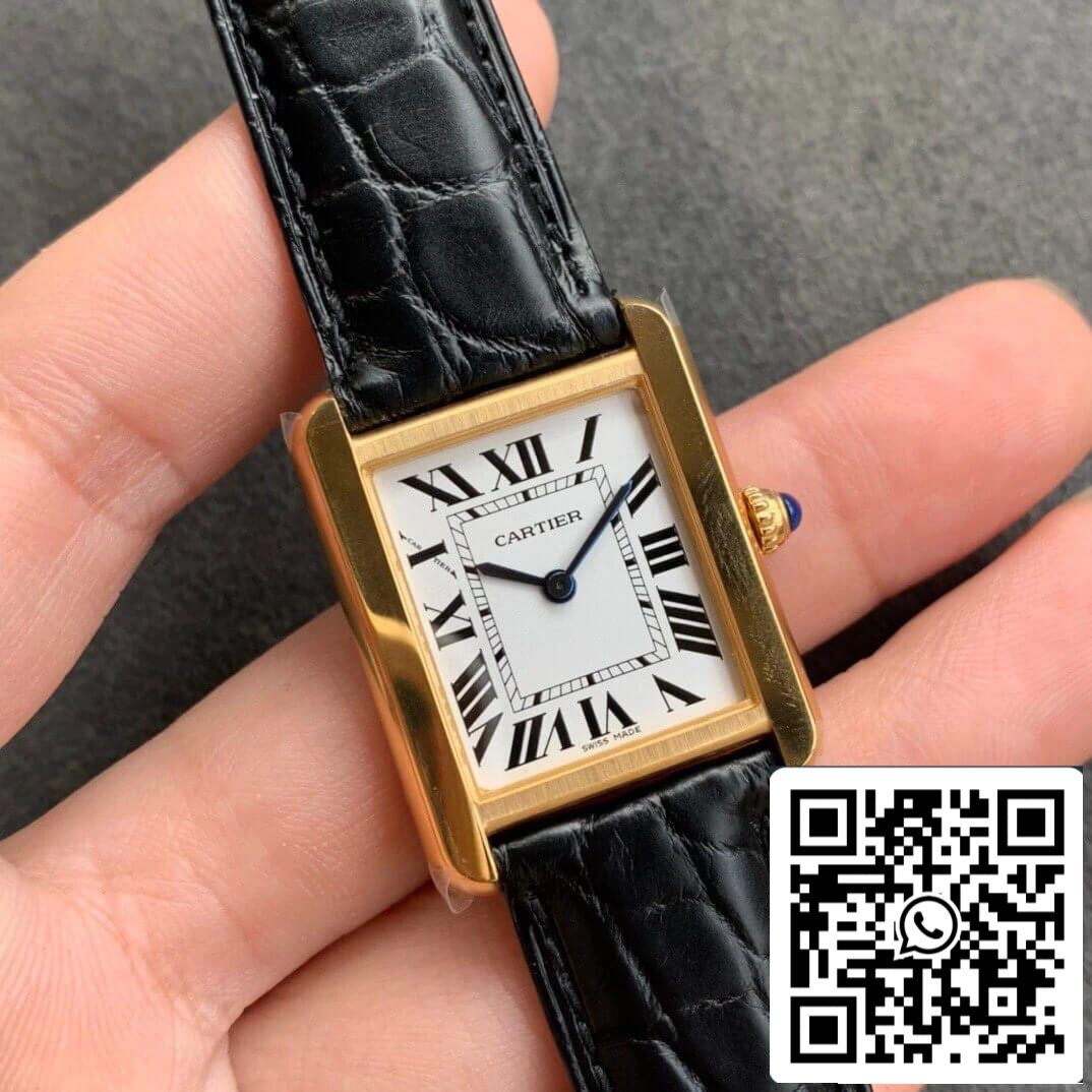 Cartier Tank W5200004 1:1 Best Edition K11 quadrante bianco di fabbrica