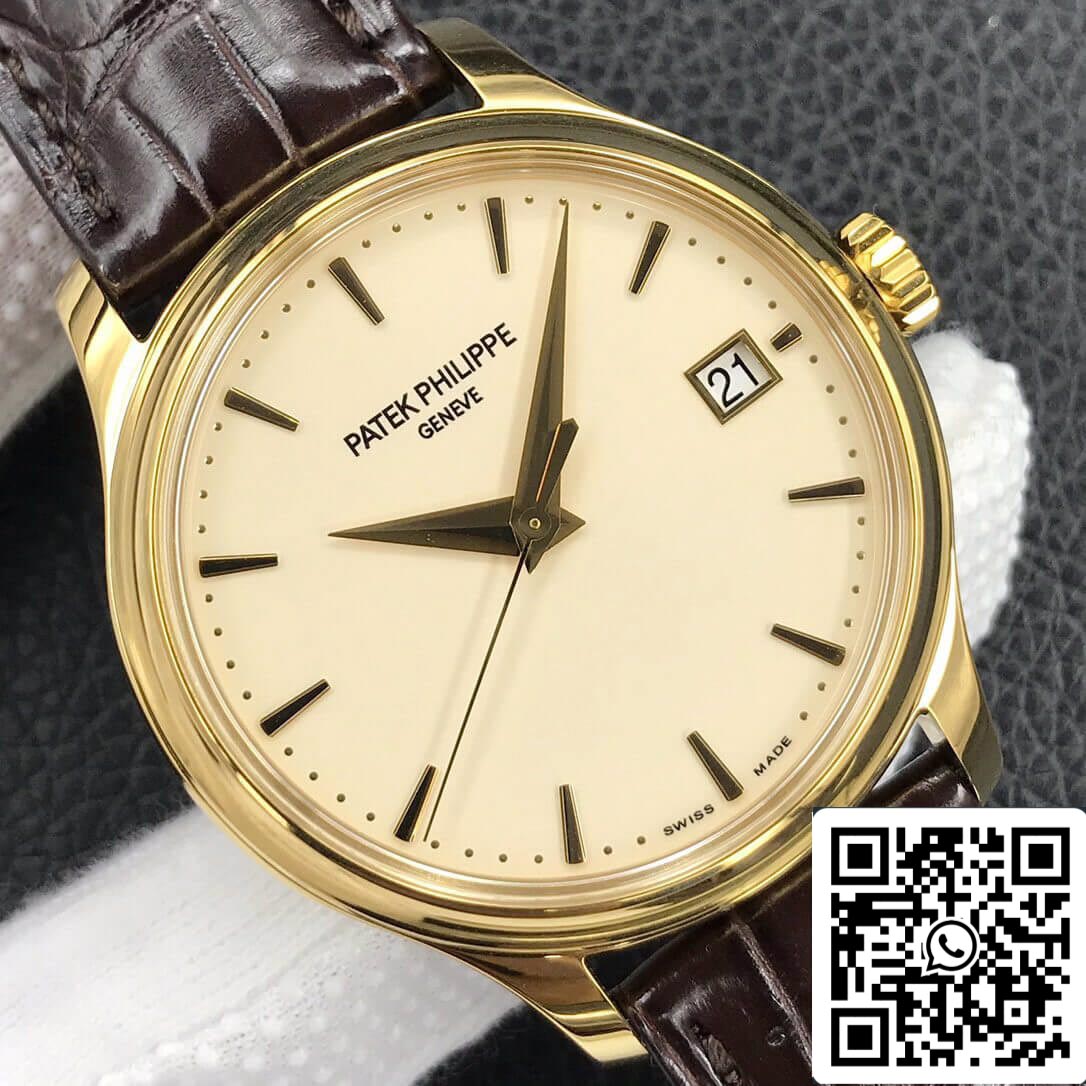 Patek Philippe Calatrava 5227J-001 1:1 Melhor Edição 3K Fábrica Ouro Amarelo