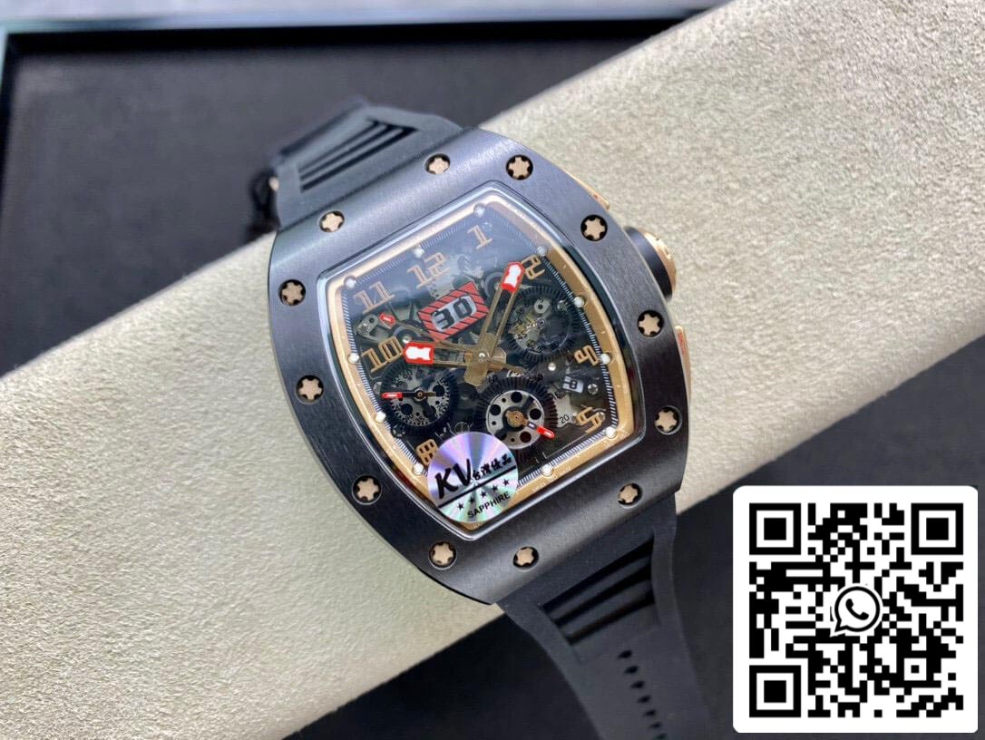 Richard Mille RM011 1:1 Best Edition KV Factory Ceramic Skeleton Dial