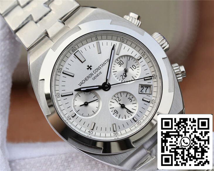 Vacheron Constantin Overseas 5500V/110A-B075 1:1 Best Edition 8F Factory Esfera blanca plateada