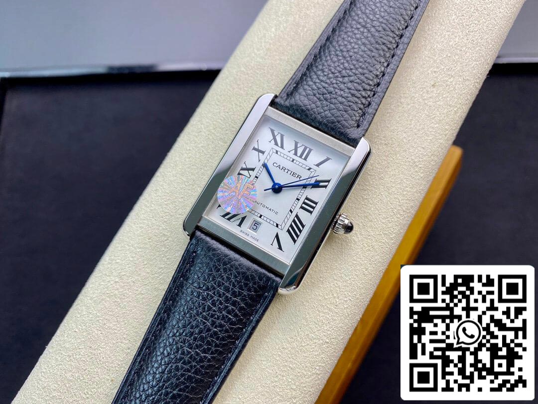 Cartier Tank WSTA0029 1:1 Mejor edición AF Factory esfera blanca