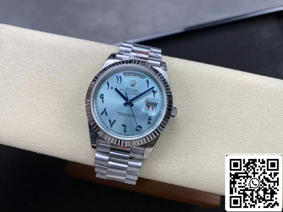 Rolex Day Date M228236 1:1 Meilleure édition GM Factory V2 Cadran bleu du Moyen-Orient