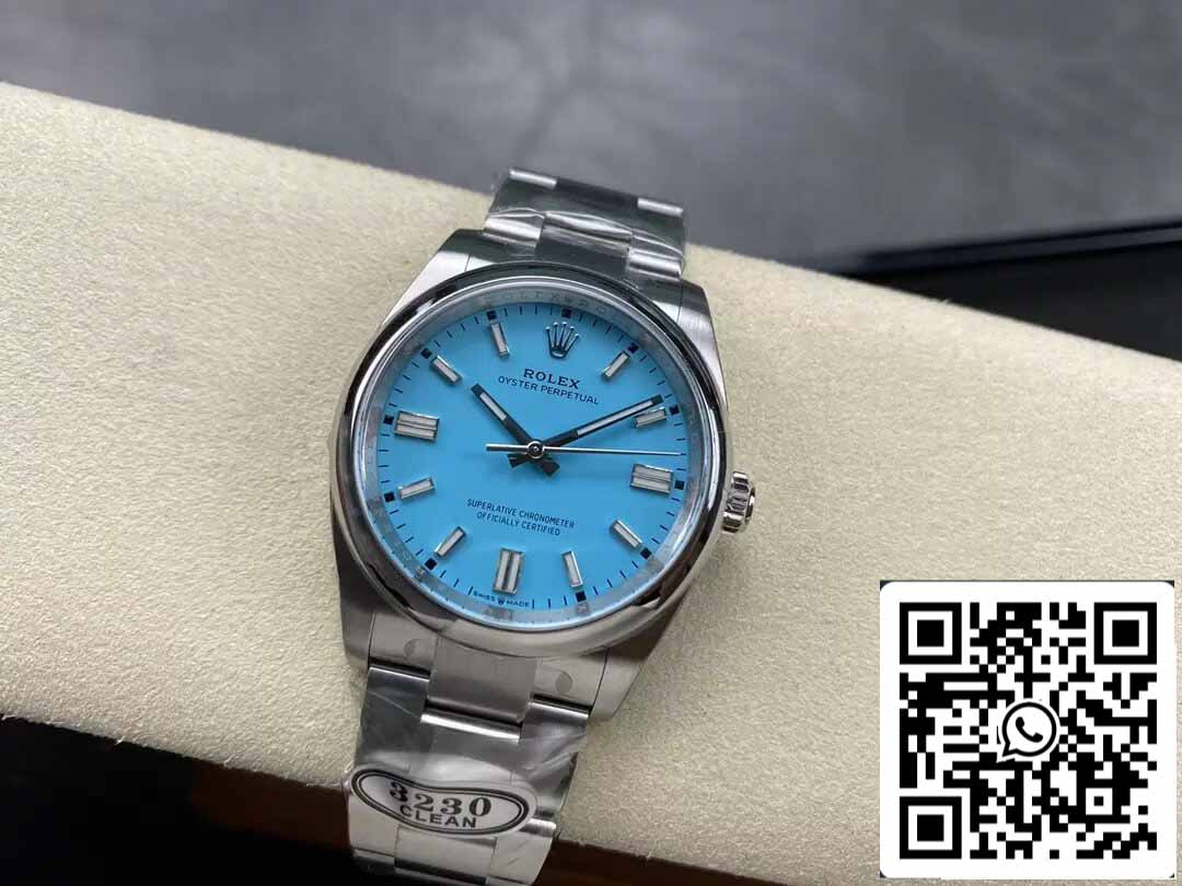 Rolex Oyster Perpetual M124300-0006 41MM 1:1 Best Edition Clean Factory Tiffany Blue Dial