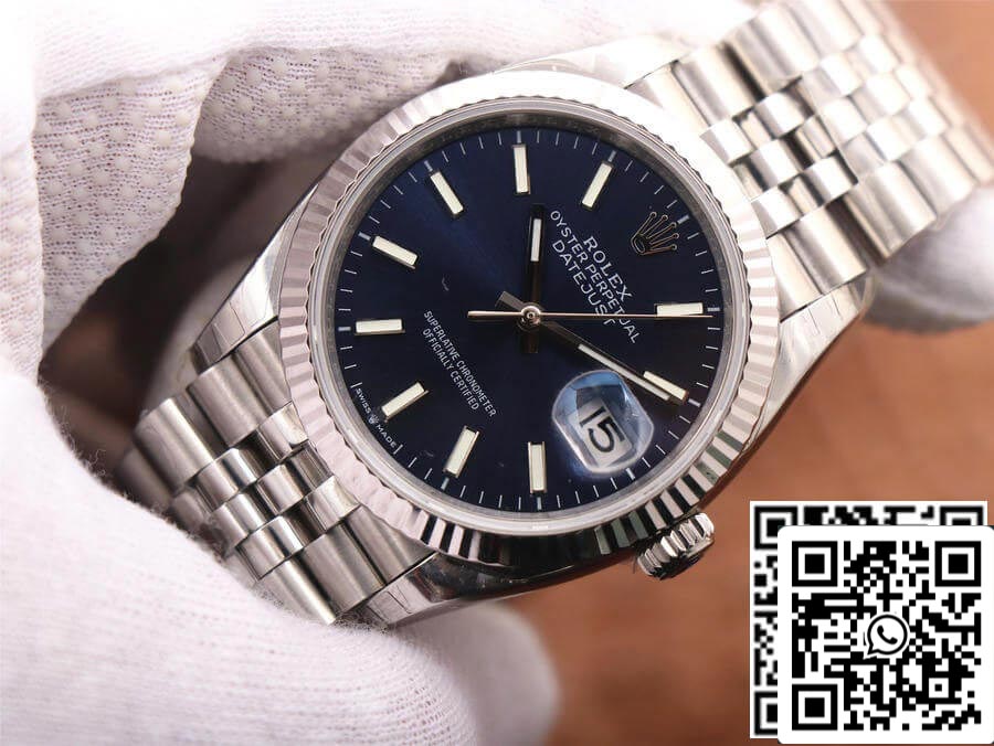 Rolex Datejust M126234-0017 1:1 Melhor Edição EW Factory Mostrador Azul