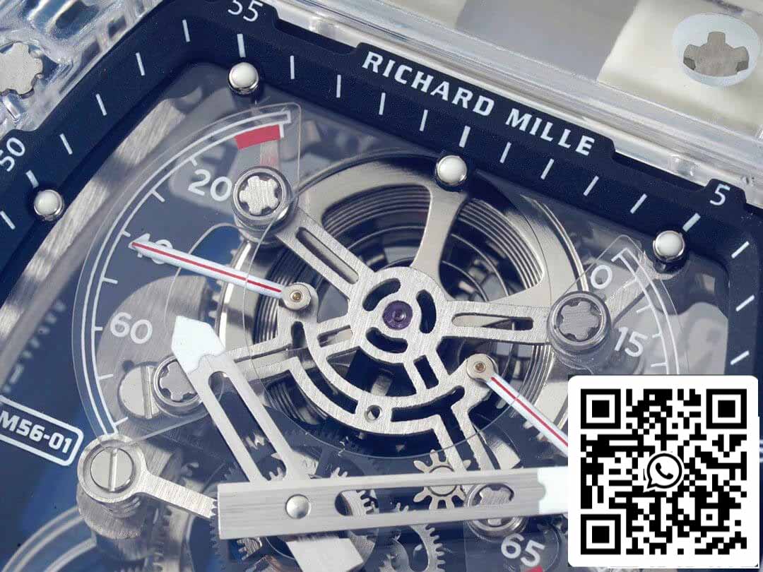 Richard Mille RM 56-01 Tourbillon 1:1 Meilleure édition RM Factory Cadran squelette transparent