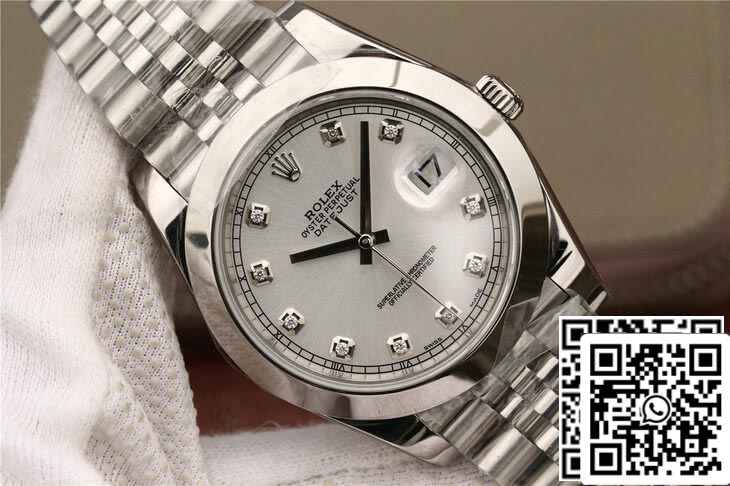 Rolex Datejust M126300 1:1 Melhor Edição EW Factory Diamond-set Dial