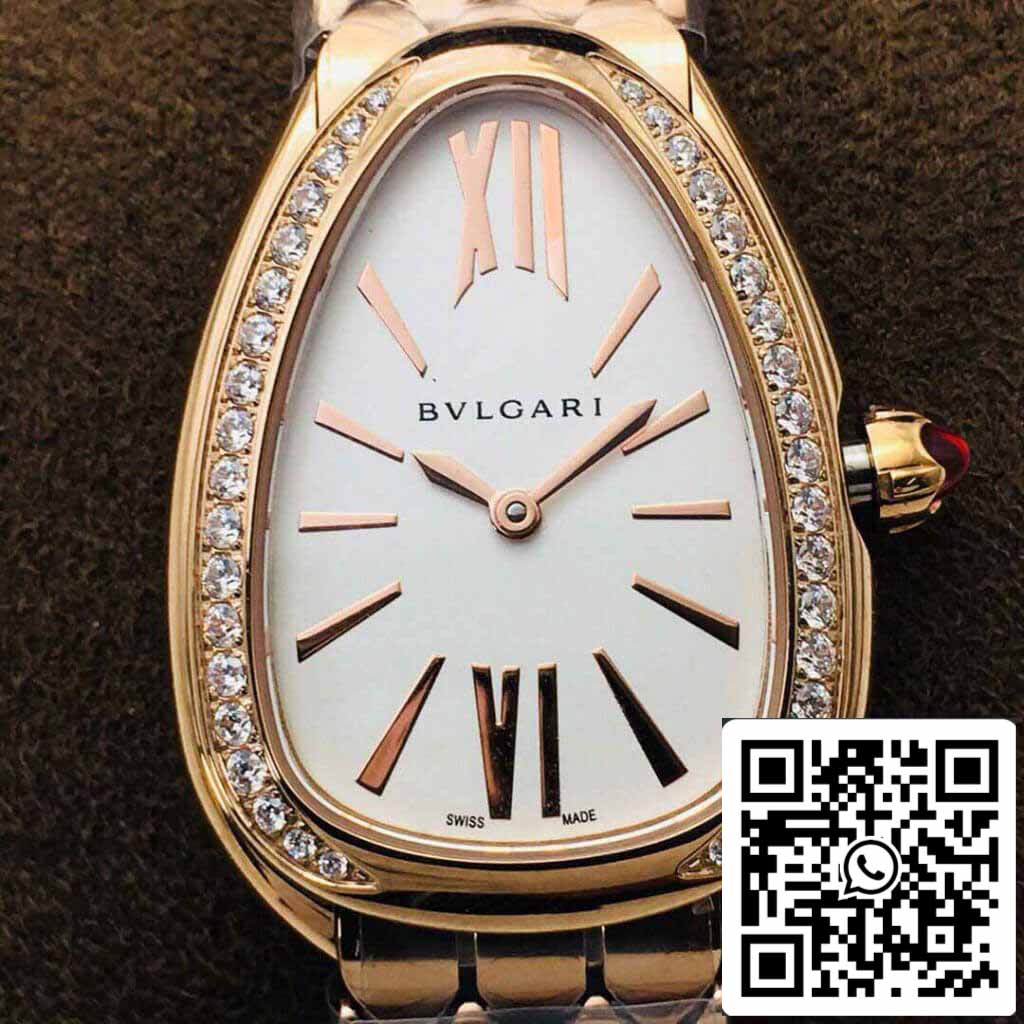 Bulgari Serpenti 103146 ​​1: 1 Best Edition BV Factory quadrante bianco argento