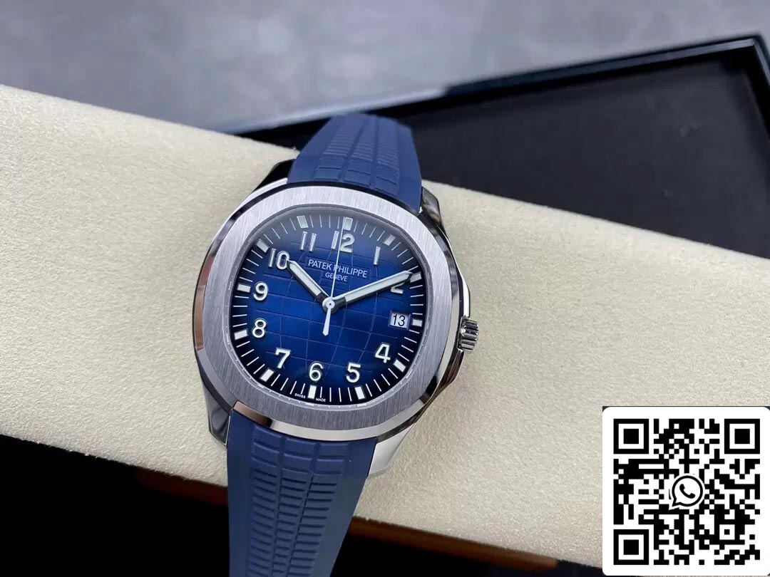 Patek Philippe Aquanaut 5168G-001 1:1 Melhor Edição 3K Mostrador Gradiente Azul de Fábrica