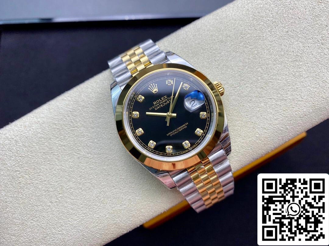 Rolex Datejust M126303-0006 1:1 Melhor Edição EW Factory Mostrador Preto