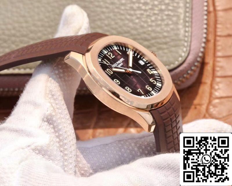 Patek Philippe Aquanaut 5167R-001 40mm 1:1 Melhor Edição ZF Factory Ouro Rosa