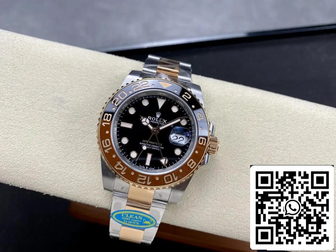 Rolex GMT Master II M126711chnr-0002 1:1 Best Edition Clean Factory V3 Lunetta in ceramica