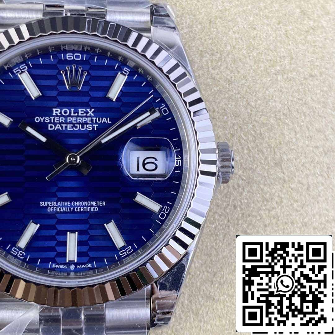 Rolex Datejust M126334-0032 41MM 1:1 Melhor Edição VS Aço Inoxidável de Fábrica