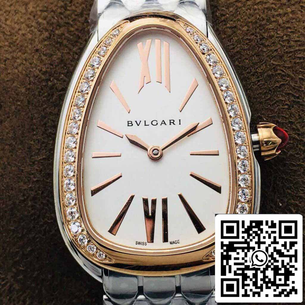 Bvlgari Serpenti 103143 1:1 Best Edition BV Factory Rose Gold Diamond Bezel