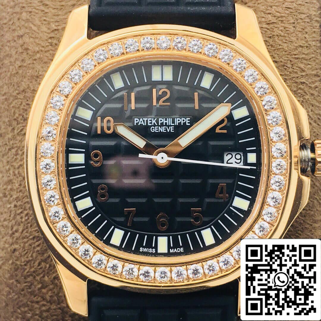 Patek Philippe Aquanaut 5067A Quartz Movement 1:1 Best Edition PPF Factory Rose Gold Black Dial