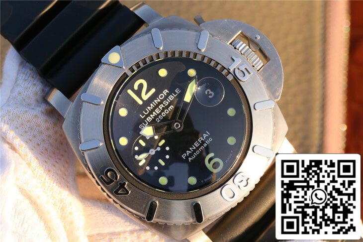 Panerai Submersible PAM 00194 1:1 Meilleure édition VS Cadran noir d'usine