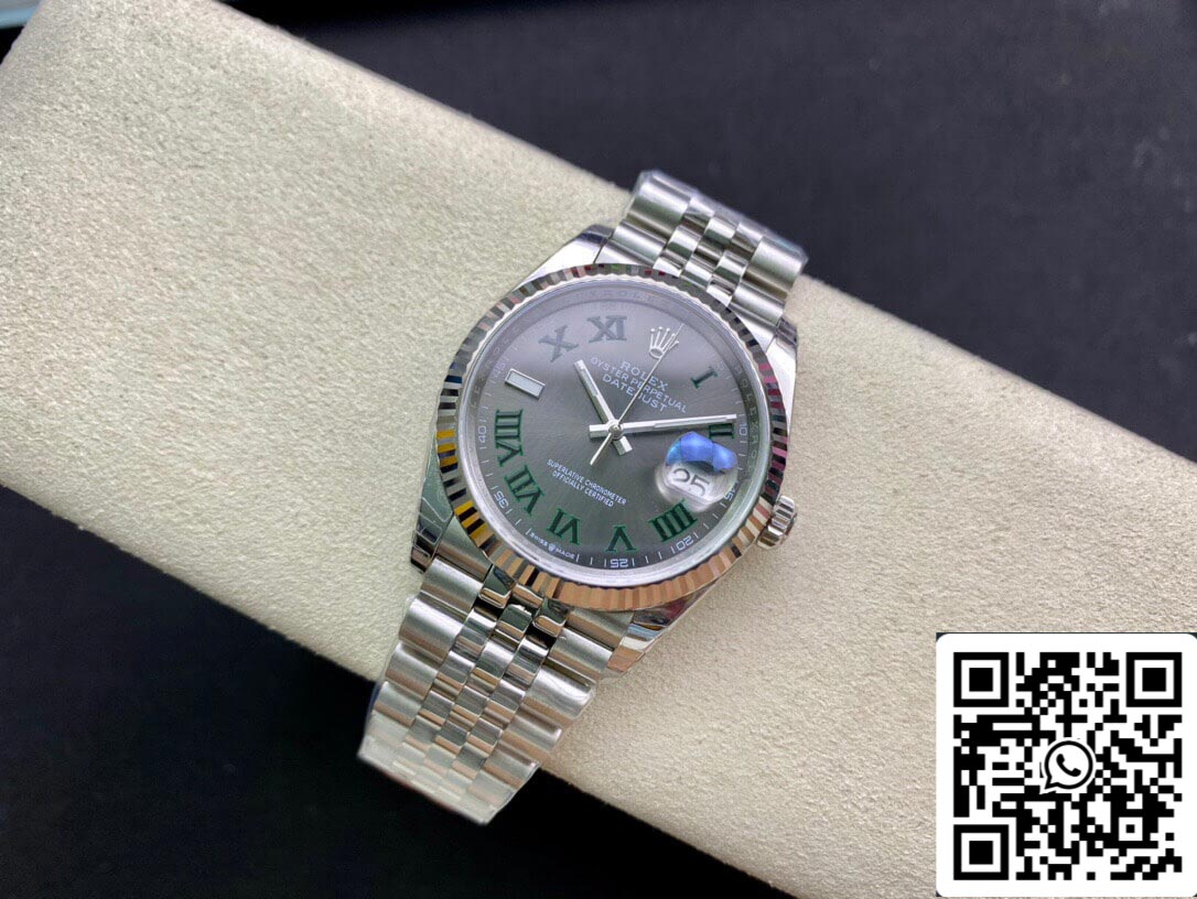 Rolex Datejust M126234-0045 36MM 1:1 Melhor Edição EW Factory Mostrador Cinza