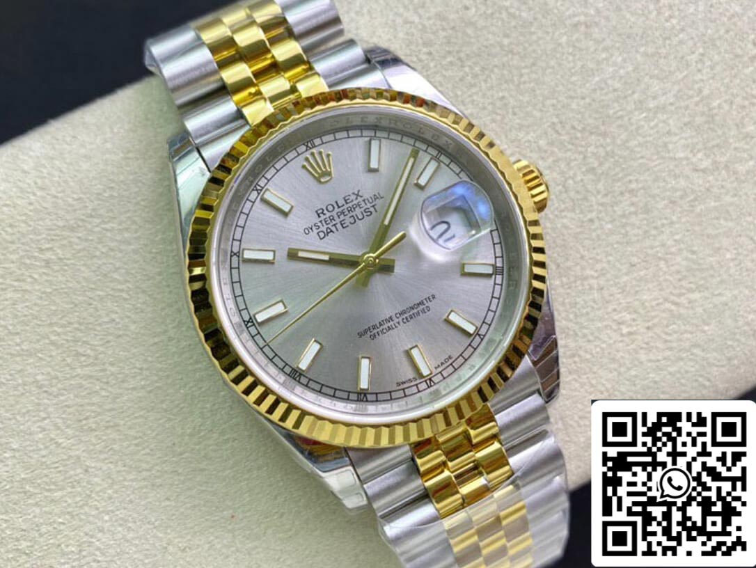 Rolex Datejust 126233 36MM 1:1 Melhor Edição EW Factory Ouro Amarelo