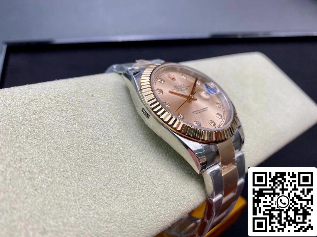 Rolex Datejust M126331-0007 41MM 1:1 Melhor Edição EW Factory V3 Mostrador Rosa