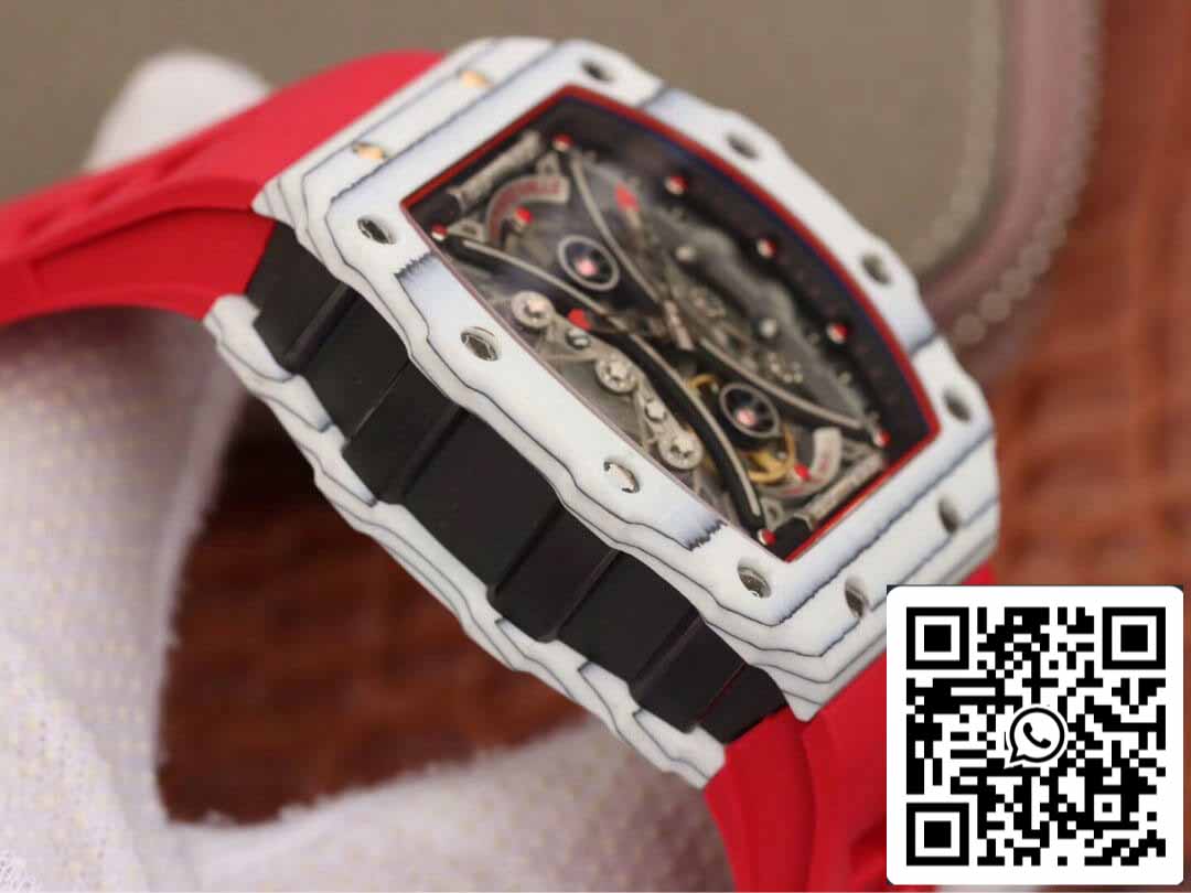 Richard Mille RM53-01 1:1 Meilleure édition KV Factory TPT Bracelet rouge en fibre de carbone