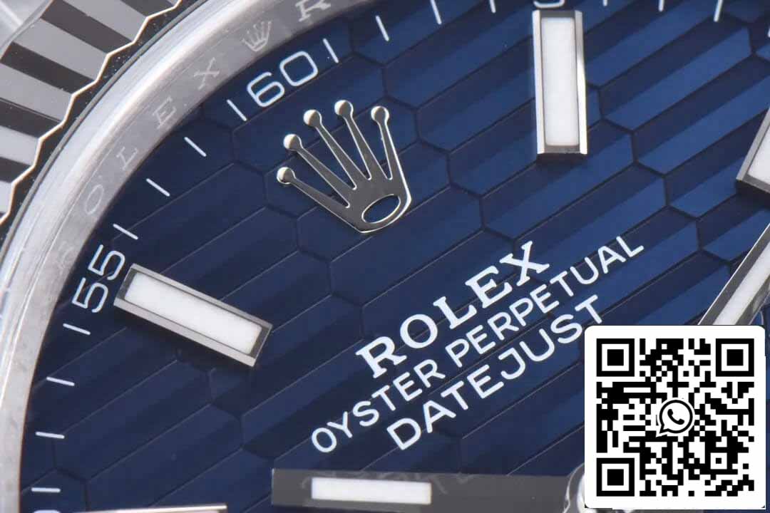 Rolex Datejust 41MM M126334-0031 1:1 Melhor Edição Clean Factory Mostrador Azul