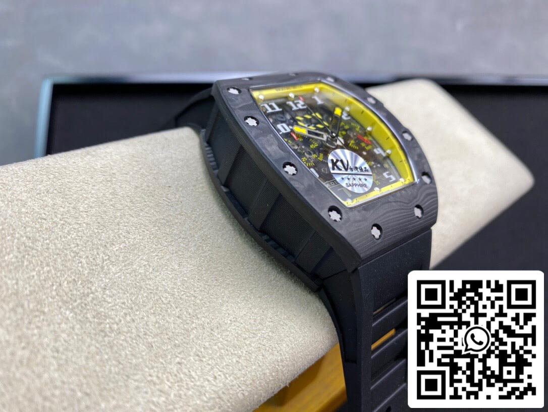 Richard Mille RM-011 1:1 Mejor Edición KV Factory Correa Amarilla