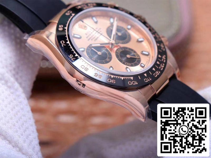 Rolex Daytona M116515LN-0021 1:1 Meilleure édition Noob Factory Cadran rose Suisse ETA4130