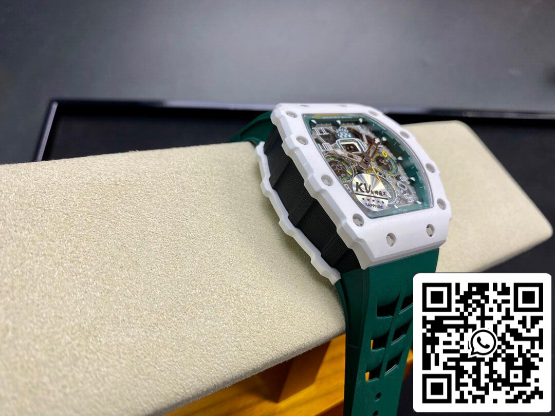 Richard Mille RM011-03 1:1 Mejor Edición KV Factory Correa Verde