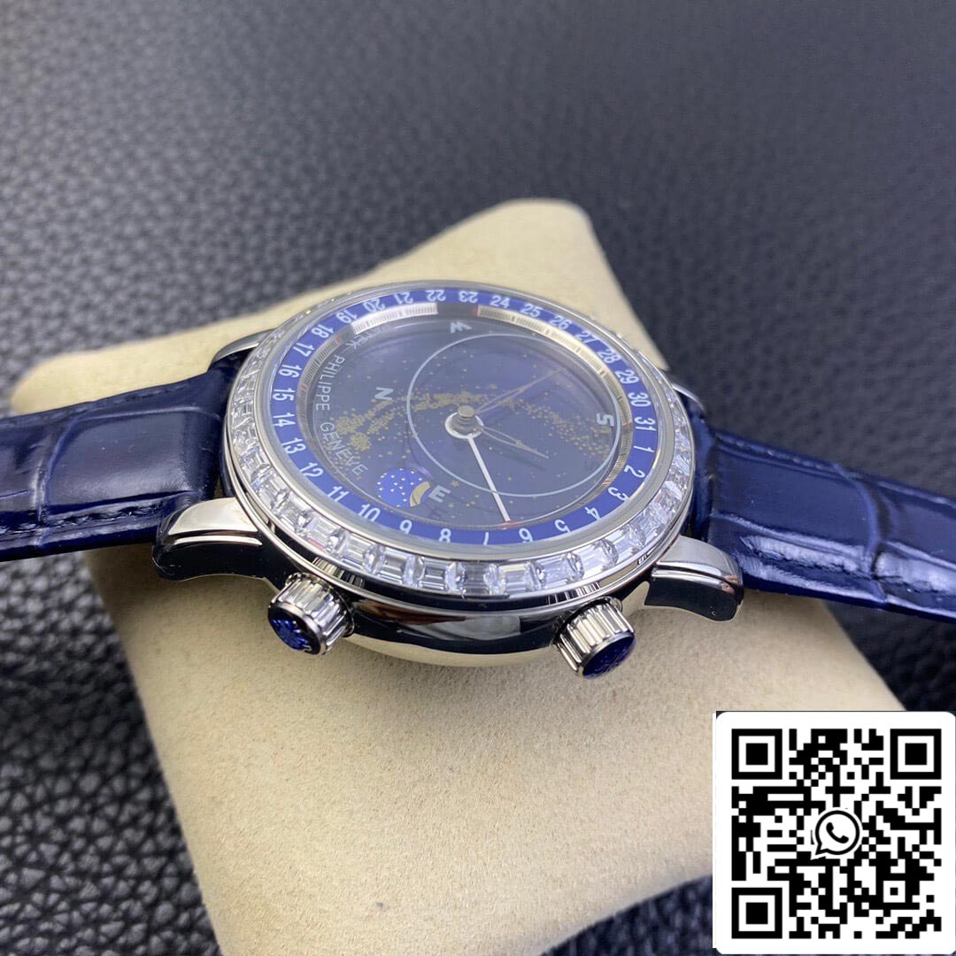 Patek Philippe Grand Complications 6104G-001 1:1 Melhor Edição AI Factory Sky Moon Blue Dial