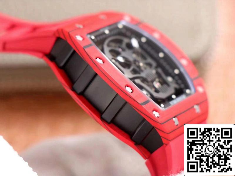 Richard Mille RM052-01 1:1 Best Edition JB Factory Red Ceramic Swiss Tourbillon