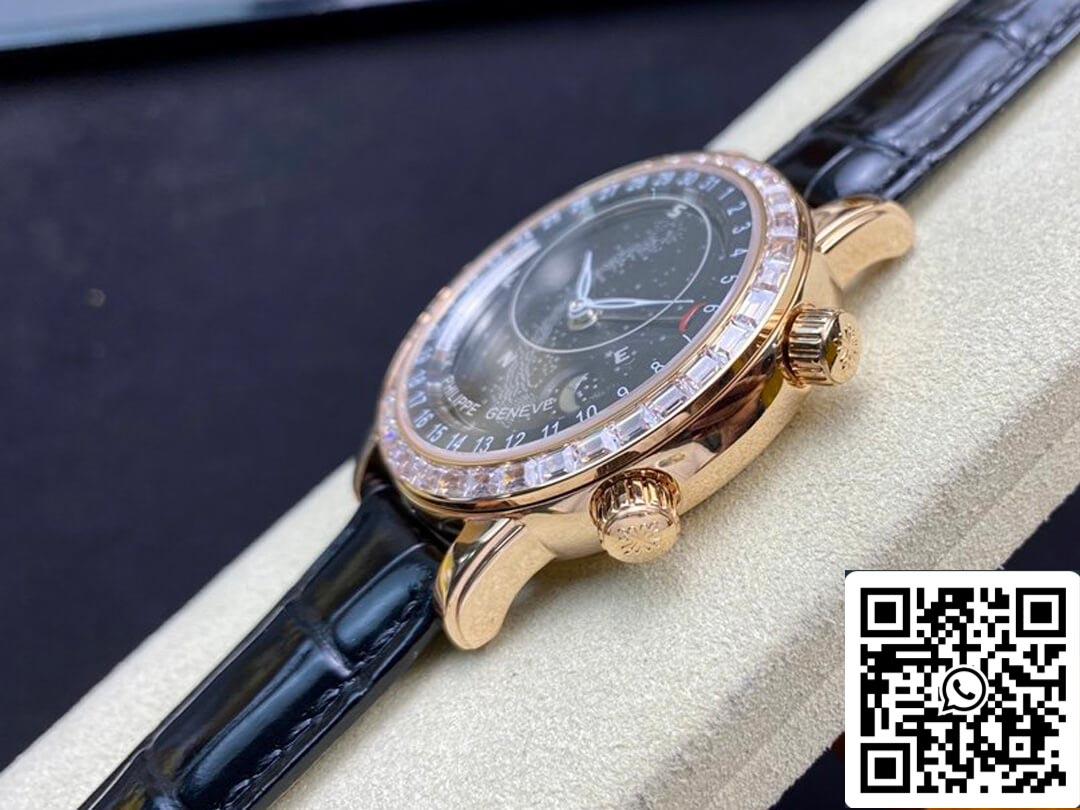 Patek Philippe Grand Complications 6104R-001 1:1 Melhor Edição AI Factory Sky Moon Mostrador Preto