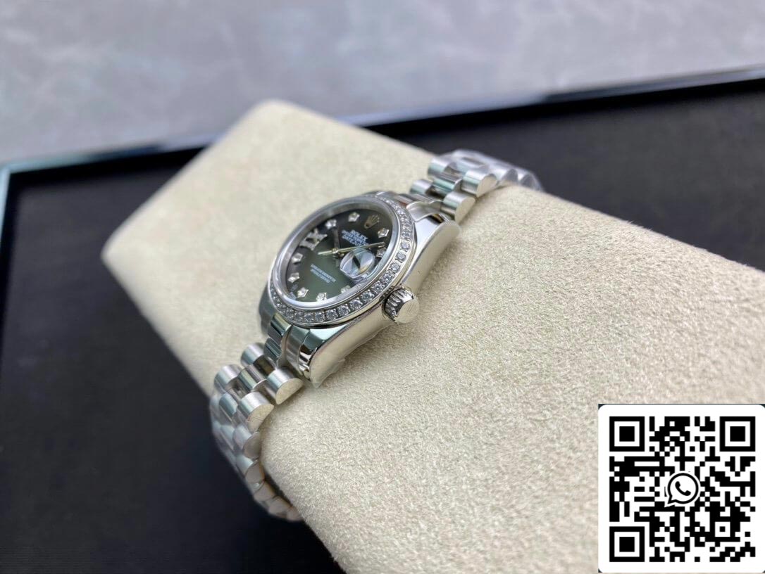 Rolex Datejust 28MM 1:1 Meilleure édition BP Factory sertie de diamants Cadran noir