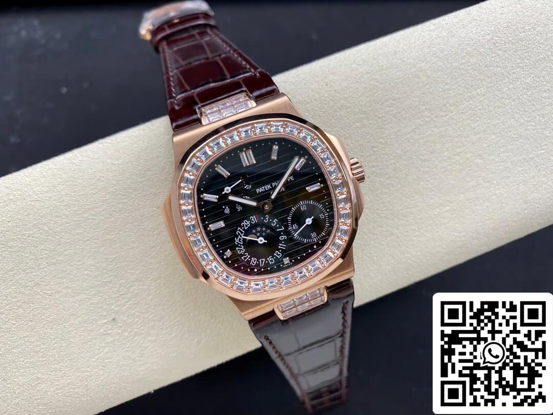 Patek Philippe Nautilus 5724R-001 1:1 Meilleure édition GR Factory Cadran noir