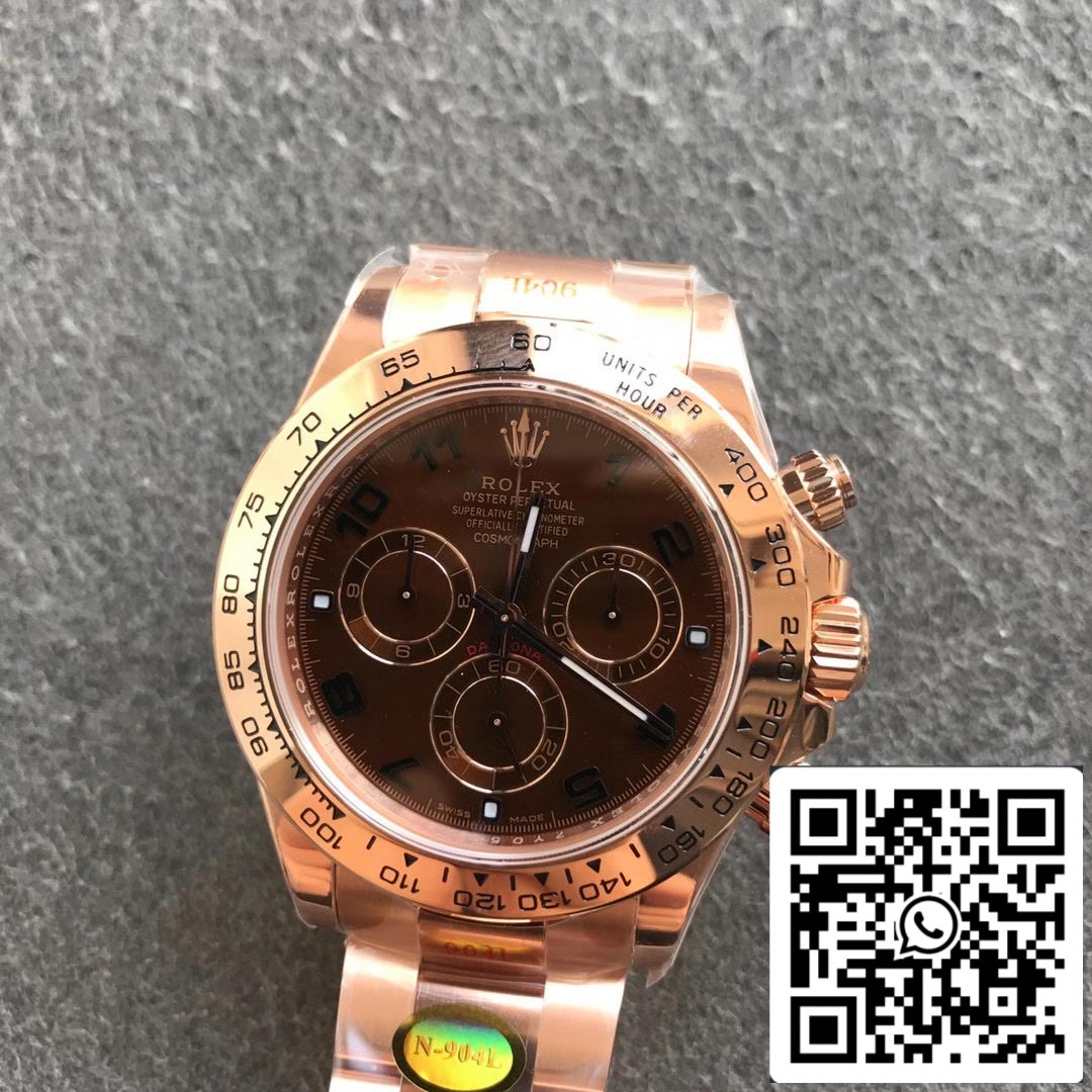 Rolex Daytona m116505-0011 1:1 Best Edition Noob Factory braunes Zifferblatt