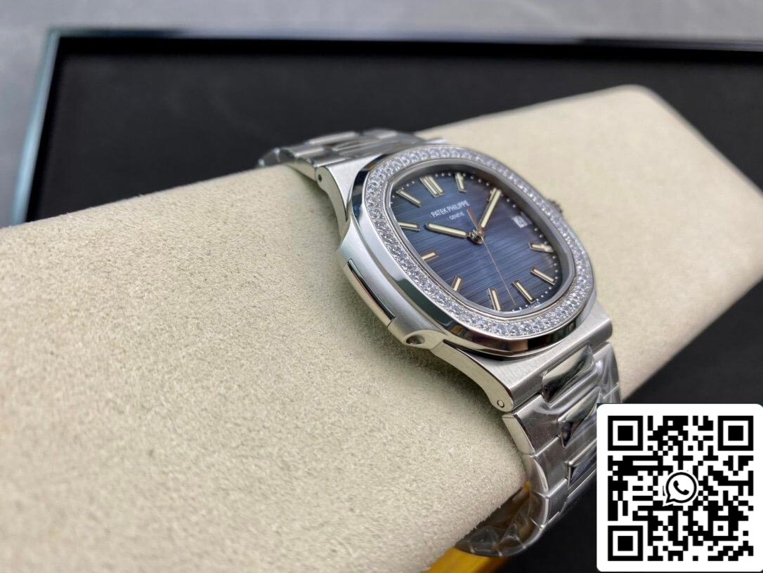 Patek Philippe Nautilus 5713/1G-010 1:1 Meilleure édition PPF Factory V4 Cadran bleu Suisse ETA324