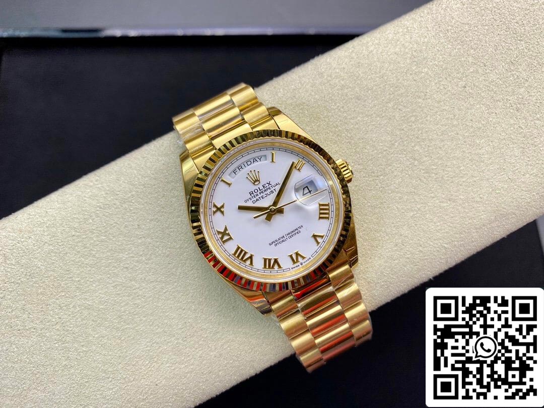 Rolex Day Date M128238 1:1 Meilleure édition EW Factory Échelle romaine Suisse ETA3255