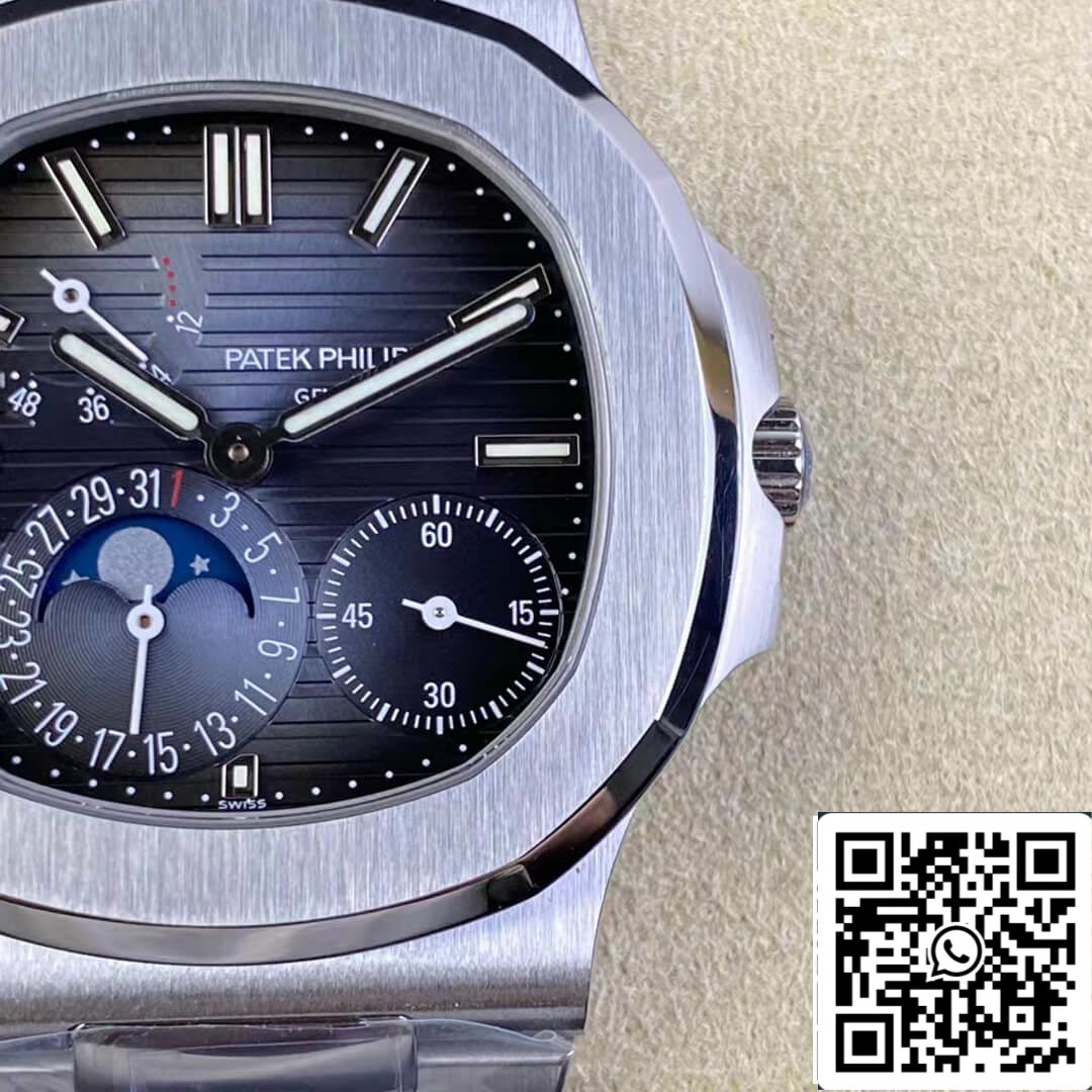 Patek Philippe Nautilus 5712/1A-001 1:1 Melhor Edição ZF Factory V2 Aço Inoxidável