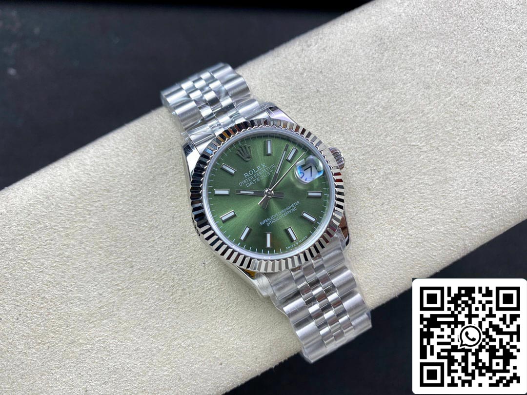 Rolex Datejust M278274-0018 31MM 1:1 Melhor Edição EW Factory Mostrador Verde