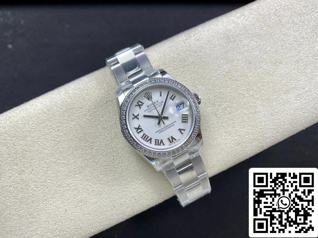 Rolex Datejust M278384RBR-0013 31MM 1:1 Meilleure édition EW Factory Cadran blanc